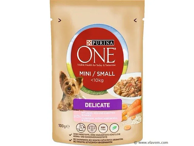 Purina one zalm & rijst 100gr 40 stuks - afbeelding 1 van  1