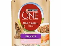Purina one zalm & rijst 100gr 40 stuks - afbeelding 1 van  1