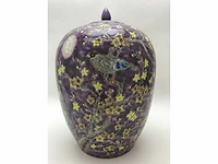 Purple-ground famille rose ‘dayazhai’ vase - porcelain - china - guangxu or republic of china (1912-1949) - afbeelding 2 van  25