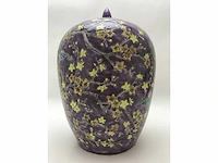 Purple-ground famille rose ‘dayazhai’ vase - porcelain - china - guangxu or republic of china (1912-1949) - afbeelding 3 van  25