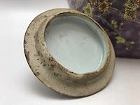 Purple-ground famille rose ‘dayazhai’ vase - porcelain - china - guangxu or republic of china (1912-1949) - afbeelding 5 van  25