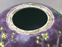 Purple-ground famille rose ‘dayazhai’ vase - porcelain - china - guangxu or republic of china (1912-1949) - afbeelding 7 van  25
