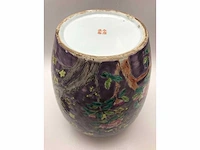 Purple-ground famille rose ‘dayazhai’ vase - porcelain - china - guangxu or republic of china (1912-1949) - afbeelding 14 van  25