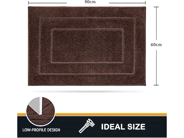 Purrugs vuilmat 60x90cm bruin - afbeelding 2 van  3