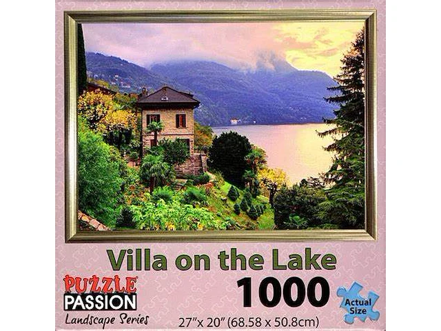 Puzzel - 1000 stuks - villa on the lake - afbeelding 1 van  1