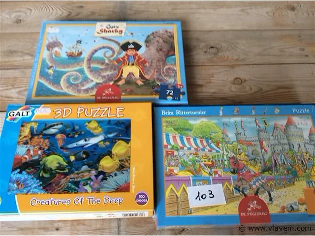 Puzzel 3stuks - afbeelding 1 van  2