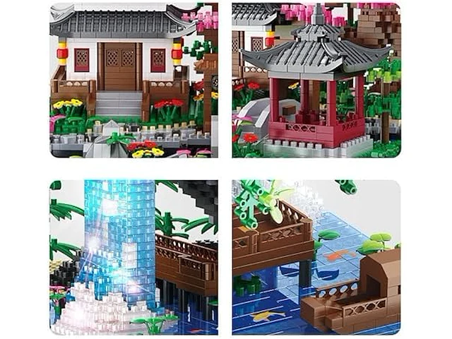 Puzzel blocks japanese architecture 3320onderdelen - afbeelding 2 van  4