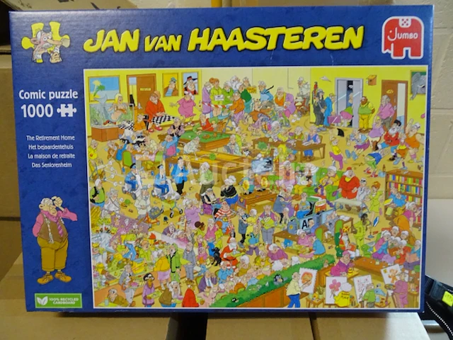 Puzzel van 1000 stukjes - bejaardentehuis jan van haasteren - afbeelding 1 van  1