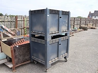Pvc bakken op kar (x2) - afbeelding 2 van  5