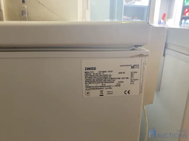 Pvc diepvrieskast zanussi met inhoud - afbeelding 2 van  6