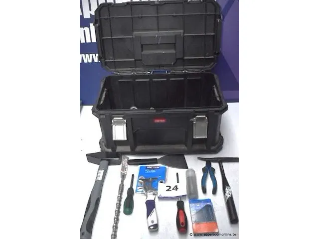 Pvc gereedschapskoffer keter inh klein lot handgereedschappen - afbeelding 1 van  3