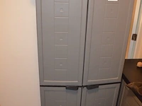 Pvc kast 2 deuren afm. 69x38x167, pvc kast 2 deuren afm. 39x38x87, elektrisch schuurmachine varo - afbeelding 1 van  7