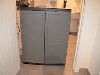 Pvc kast 2 deuren afm. 69x38x167, pvc kast 2 deuren afm. 39x38x87, elektrisch schuurmachine varo - afbeelding 4 van  7