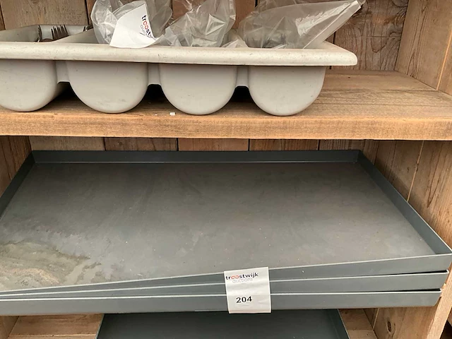 Pvc kunststof bakken (3x) - afbeelding 1 van  1