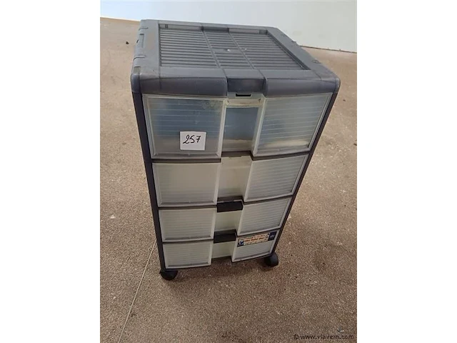 Pvc opberg trolley - afbeelding 1 van  1