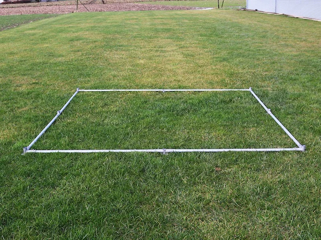 Pvc partytent deluxe 2.0 - 3 x 10 m - wit + grondframe - afbeelding 6 van  15
