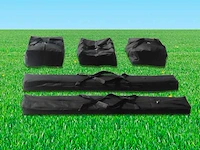 Pvc partytent deluxe 2.0 - 3 x 4 m - wit + opbergtassen - afbeelding 6 van  14