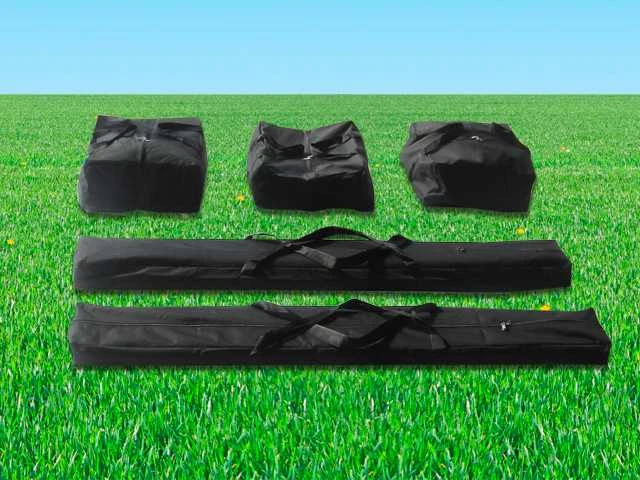 Pvc partytent deluxe 2.0 - 3 x 8 m - wit + opbergtassen - afbeelding 6 van  14