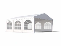 Pvc partytent deluxe 2.0 - 5 x 6 m - antraciet + grondframe - afbeelding 1 van  15