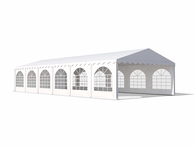 Pvc partytent elite 2.3 - 5 x 12 m - wit + grondframe - afbeelding 1 van  13
