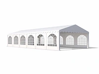 Pvc partytent elite 2.3 - 5 x 12 m - wit + grondframe - afbeelding 1 van  13
