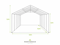 Pvc partytent elite 2.3 - 5 x 12 m - wit + grondframe - afbeelding 6 van  13