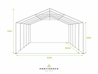 Pvc partytent elite 2.3 - 6 x 10 m - wit + grondframe - afbeelding 6 van  13