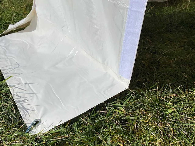 Pvc partytent elite 2.6 - 4 x 8 m - wit + grondframe - afbeelding 3 van  13