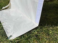 Pvc partytent elite 2.6 - 4 x 8 m - wit + grondframe - afbeelding 3 van  13