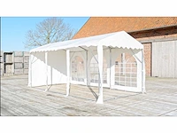 Pvc partytent elite 2.6 - 4 x 8 m - wit + grondframe - afbeelding 5 van  13