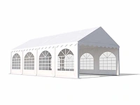 Pvc partytent elite 2.6 - 4 x 8 m - wit + grondframe - afbeelding 1 van  13