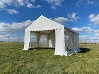 Pvc partytent elite 2.6 - 4 x 8 m - wit + grondframe - afbeelding 7 van  13