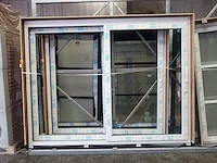 Pvc schuifraamkader + glas - afbeelding 1 van  4