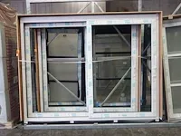 Pvc schuifraamkader + glas - afbeelding 2 van  4