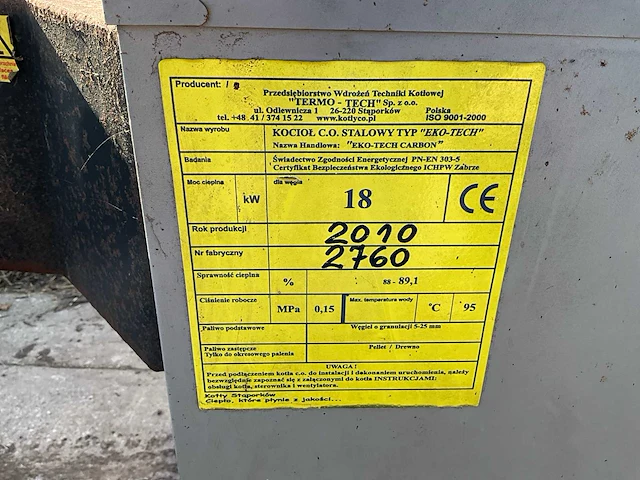 Pwtk verwarmingsinstallatie houtpellets 18kw - afbeelding 11 van  19