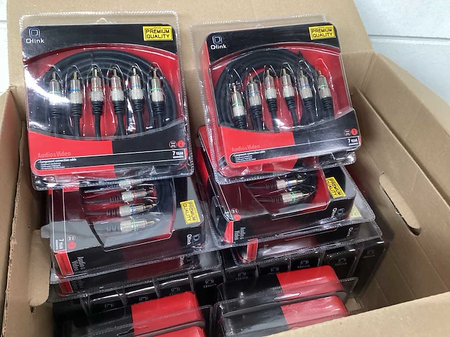Q-link audio kabel 3 rca 2 mtr (54x) - afbeelding 1 van  4