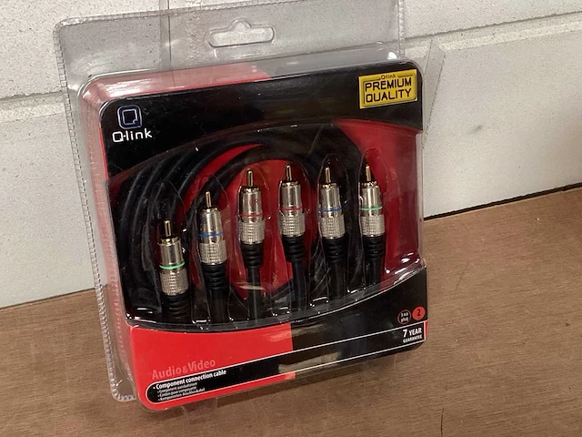 Q-link audio kabel 3 rca 2 mtr (54x) - afbeelding 2 van  4