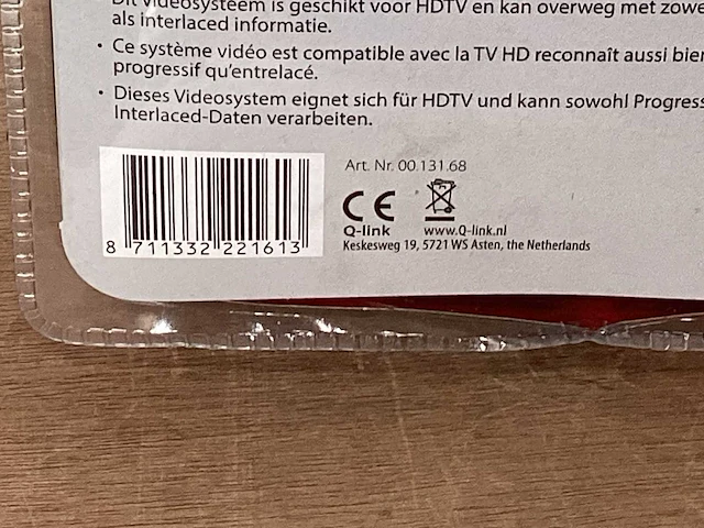 Q-link audio kabel 3 rca 2 mtr (54x) - afbeelding 4 van  4