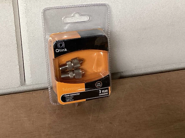Q-link coax connector, blister 2 stuks (100x) - afbeelding 1 van  2