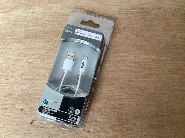 Q-link laadkabel iphone, 1 mtr (55x) - afbeelding 1 van  4
