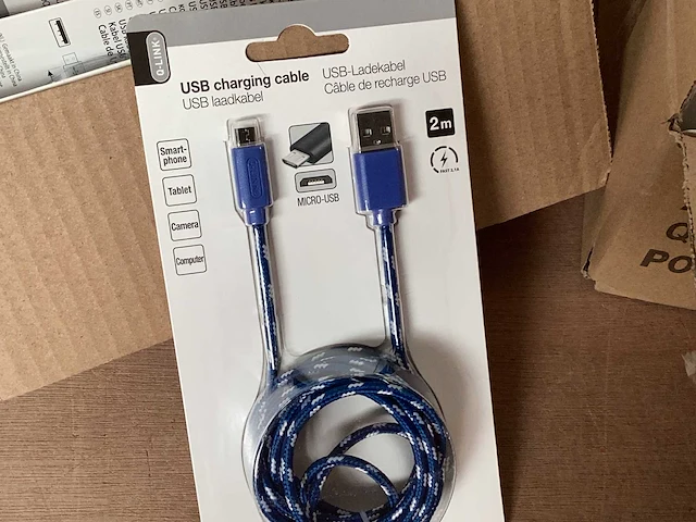 Q-link laadkabel micro usb, 2 mtr (24x) - afbeelding 2 van  3