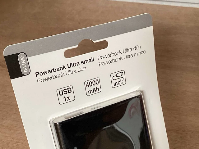 Q-link powerbank usb 4000 mah (28x) - afbeelding 3 van  4