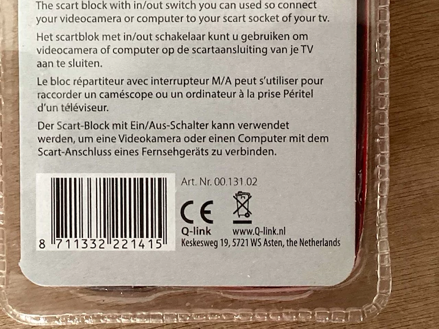 Q-link scart adapter (67x) - afbeelding 3 van  3