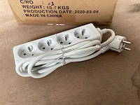 Q-link stekkerdoos 4 voudig, penaarde (23x) - afbeelding 2 van  5