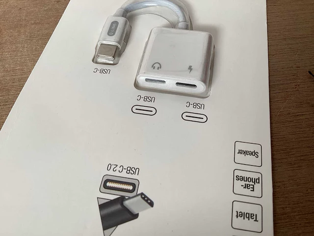 Q-link telefoon usb-c splitter (72x) - afbeelding 2 van  4