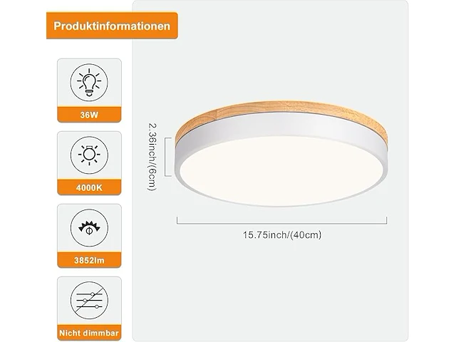 Qamra led plafondlamp - afbeelding 2 van  3