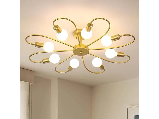 Qcyuui 8-lichts plafondlamp - afbeelding 1 van  3