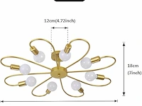 Qcyuui 8-lichts plafondlamp - afbeelding 2 van  3