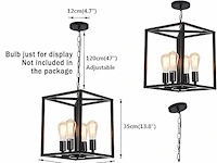 Qcyuui vintage hanglamp - afbeelding 2 van  3