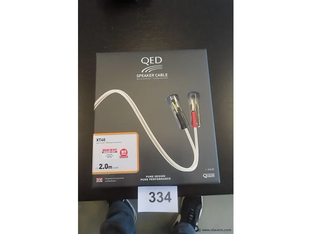 Qed speakerkabel xt40, 2x2m - afbeelding 1 van  3